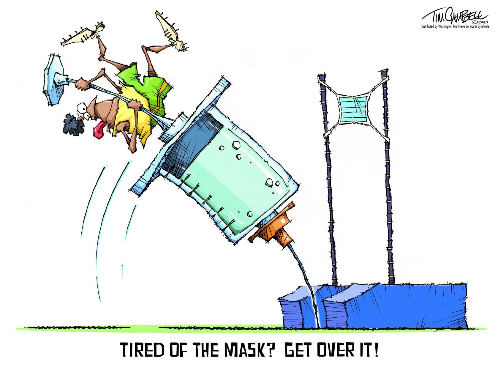 Tim Campbell cartoon